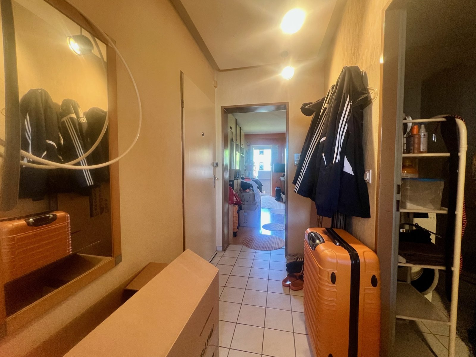 Flur - Blick zum Wohn-/Schlafzimmer Flur - Blick zum Wohn-/Schlafzimmer